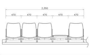Tìm hiểu về ghế khán đài Telescopic Seating nhập khẩu Hàn Quốc 20 Kích thước UBF-1