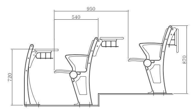 Ghế hội trường nhập khẩu Hàn Quốc MS-940