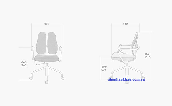 Kích thước ghế stu