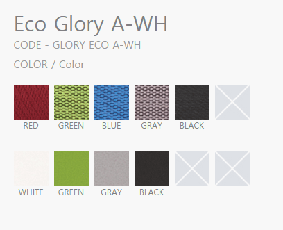 Ghế xoay nhập khẩu GLORY01 1 màu sắc ghế eco glory A_WH