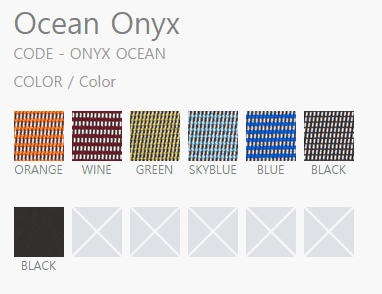 Ghế gấp nhập khẩu ONYX07 1 màu sắc đệm ghế onyx ocean