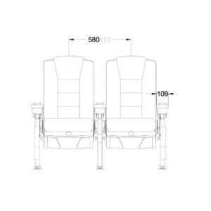 Ghế hội trường HJ9623 2 Kich thuoc ghe HJ9623
