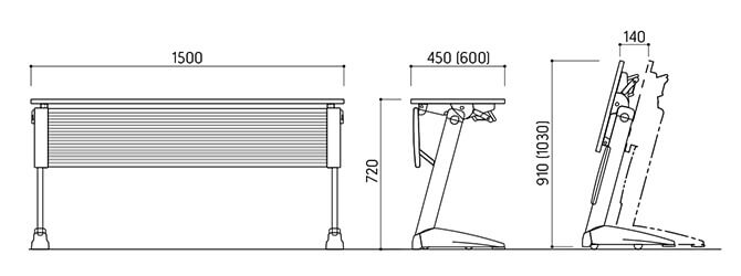 Kích thước Bàn SDA-611