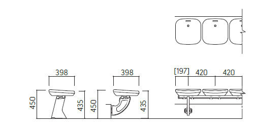 50 Mẫu ghế nhựa sân vận động nhập khẩu chất lượng cao 37 Kích thước Ghế sân vận động BLMA-0500