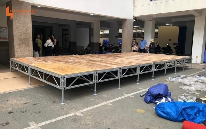 50 Mẫu bục sân khấu di động lắp ghép chất lượng cao 11 Bục sân khấu gỗ di động cho trường học