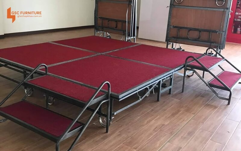 50 Mẫu bục sân khấu di động lắp ghép chất lượng cao 1 Bục sân khấu di động khung hợp kim nhôm cao cấp