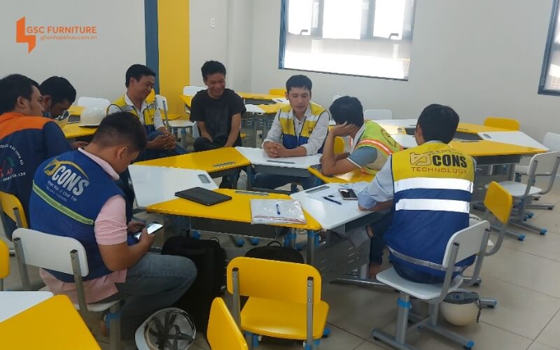 Dự án bàn ghế trường học tại trường BSCHOOL 13 Du an ban ghe truong hoc tai truong BSHOOL 1