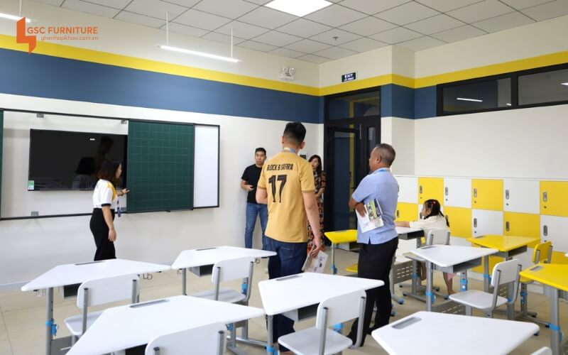 Dự án bàn ghế trường học tại trường BSCHOOL 12 Du an ban ghe truong hoc tai truong BSHOOL 2