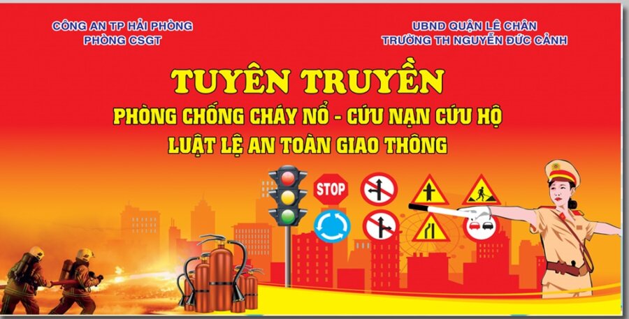 Khẩu hiệu trang trí nhà văn hóa thôn, UBND, mẫu pano đẹp 1 Pano khẩu hiệu tuyên truyền phòng cháy chữa cháy