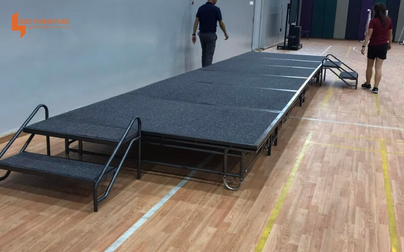 50 Mẫu bục sân khấu di động lắp ghép chất lượng cao 6 Sàn sân khấu có cầu thang tiện dụng