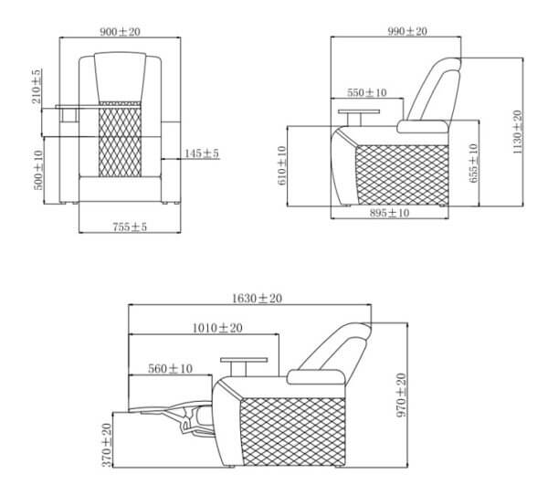 Kich thuoc Ghe rap chieu phim Gavino LS 816 Legacy