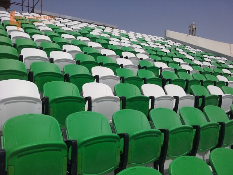 Một sân vận động sử dụng ghế khán đài Euro Seating