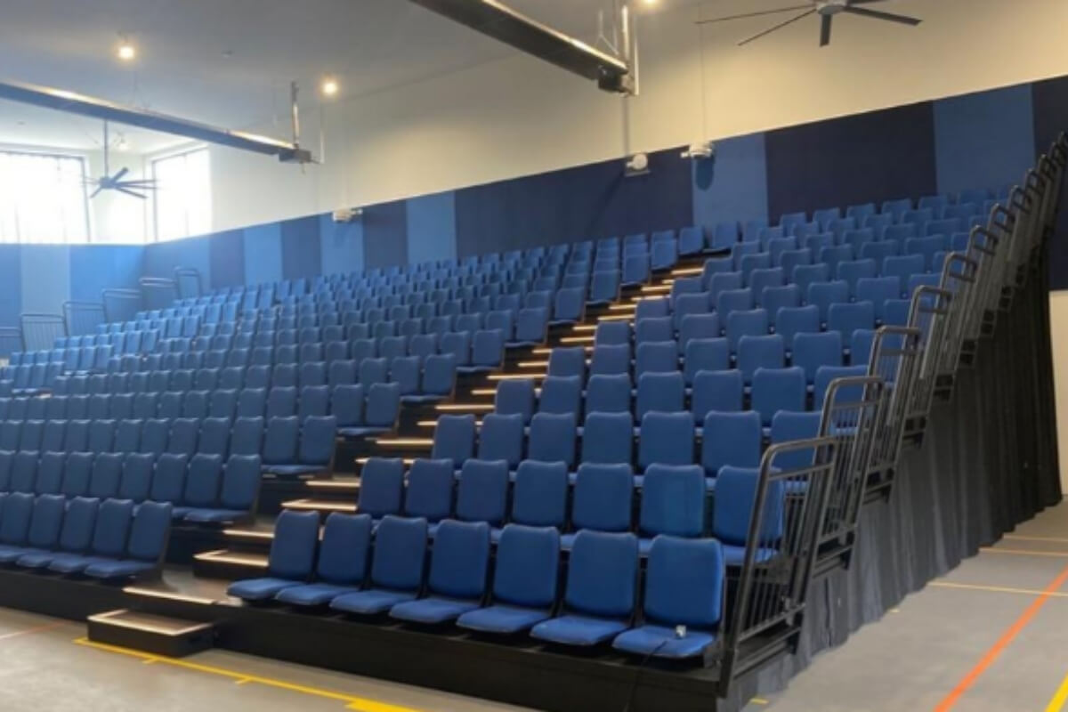 Tìm hiểu về ghế khán đài Telescopic Seating nhập khẩu Hàn Quốc 13 Chế độ mở rộng của dòng ghế khán đài gấp gọn 1 Type Foldable