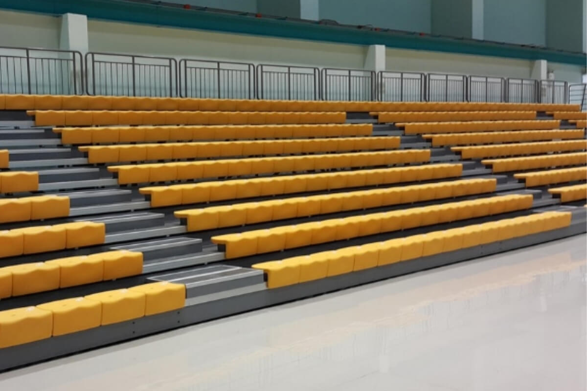 Tìm hiểu về ghế khán đài Telescopic Seating nhập khẩu Hàn Quốc 22 Chế độ mở rộng của dòng nhựa khán đài Bench Type