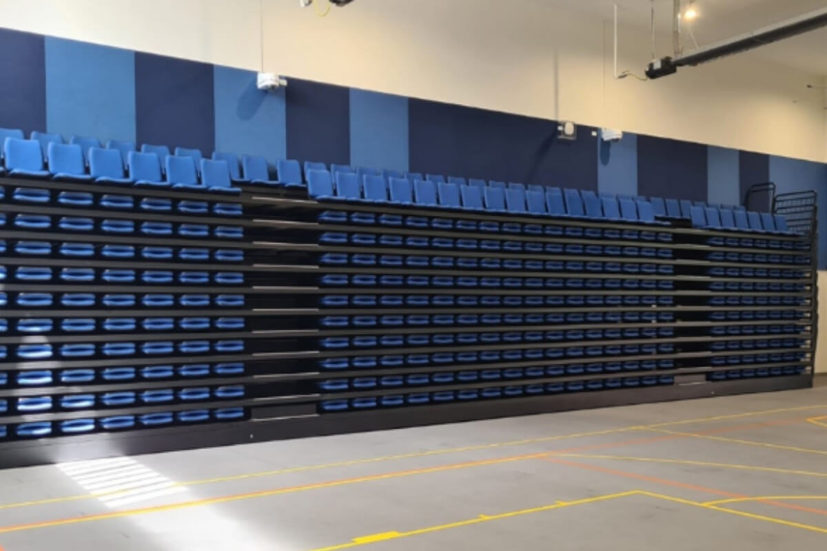 Tìm hiểu về ghế khán đài Telescopic Seating nhập khẩu Hàn Quốc 12 Chế độ xếp gọn của dòng ghế khán đài 1 Type Foldable