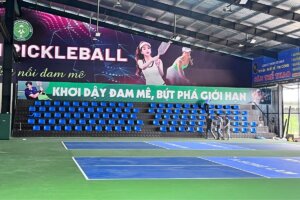 50 Mẫu ghế sân Pickleball bằng nhựa cao cấp 9 Dự án 127 ghế sân vận động EVO105-SVD tại sân bóng Sông Lam Pickleball