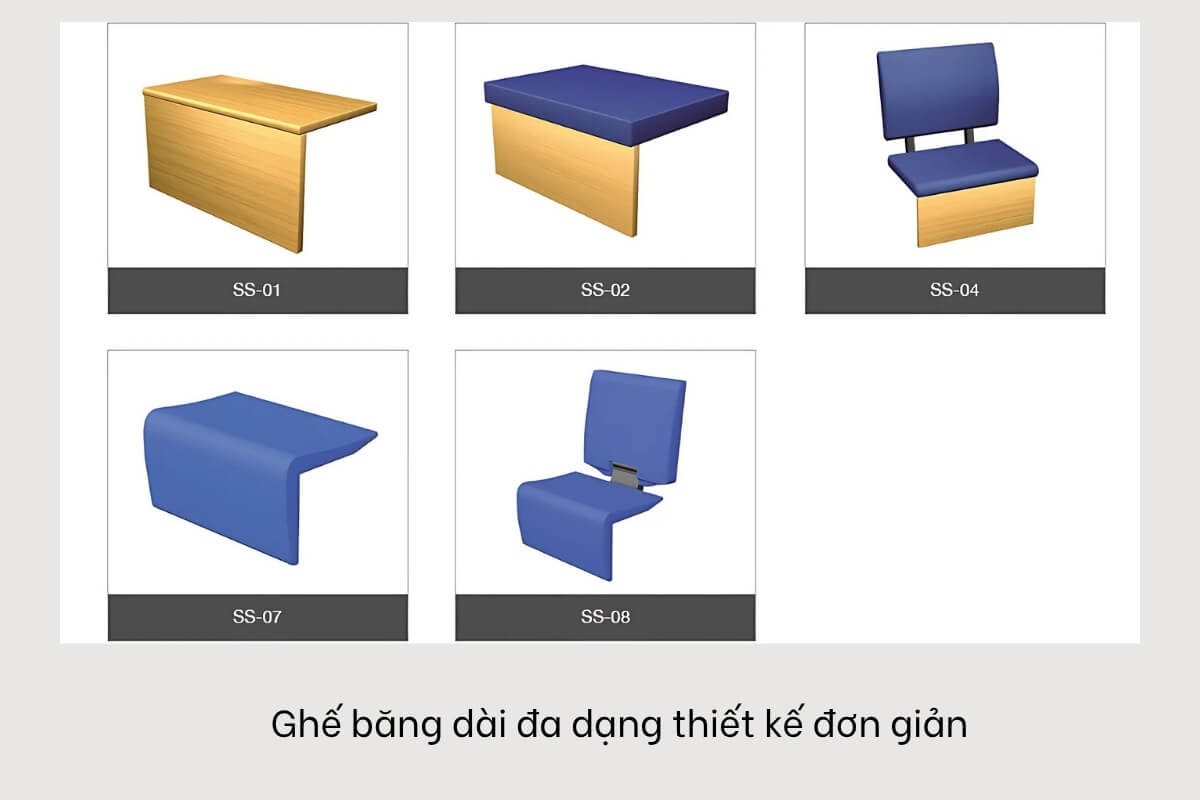 Tìm hiểu hệ thống ghế khán đài đa năng Retractable của Kotobuki Seating 10 Ghế băng dài đa năng thiết kế đơn giản