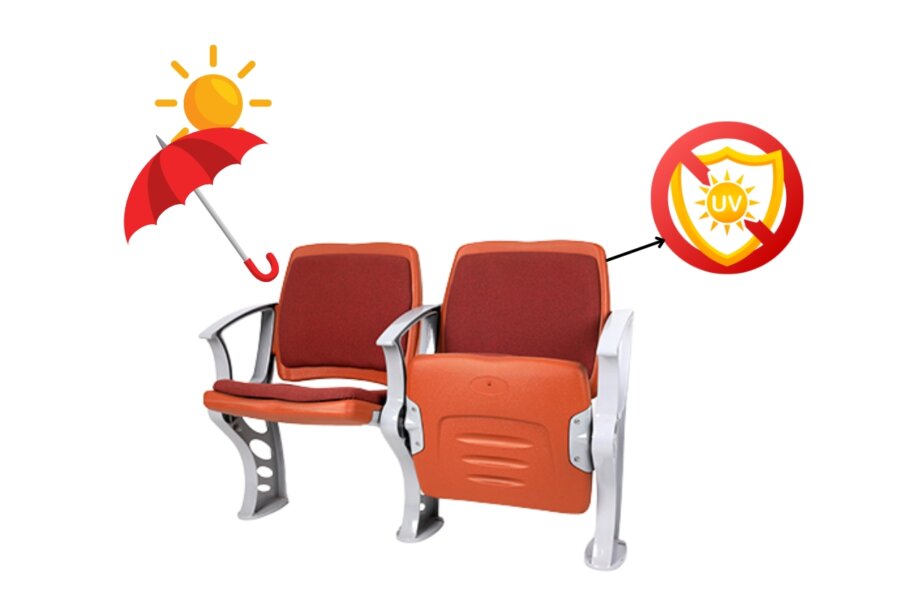 Cẩm năng mua ghế khán đài cho sân thể thao ngoài trời 3 Ghế nhựa HDPE có khả năng chống tia UV và nhiệt độ cao rất tốt
