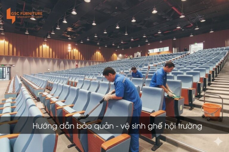 Hướng dẫn bảo quản, vệ sinh ghế hội trường luôn như mới 1 Hướng dẫn bảo quản - vệ sinh ghế hội trường