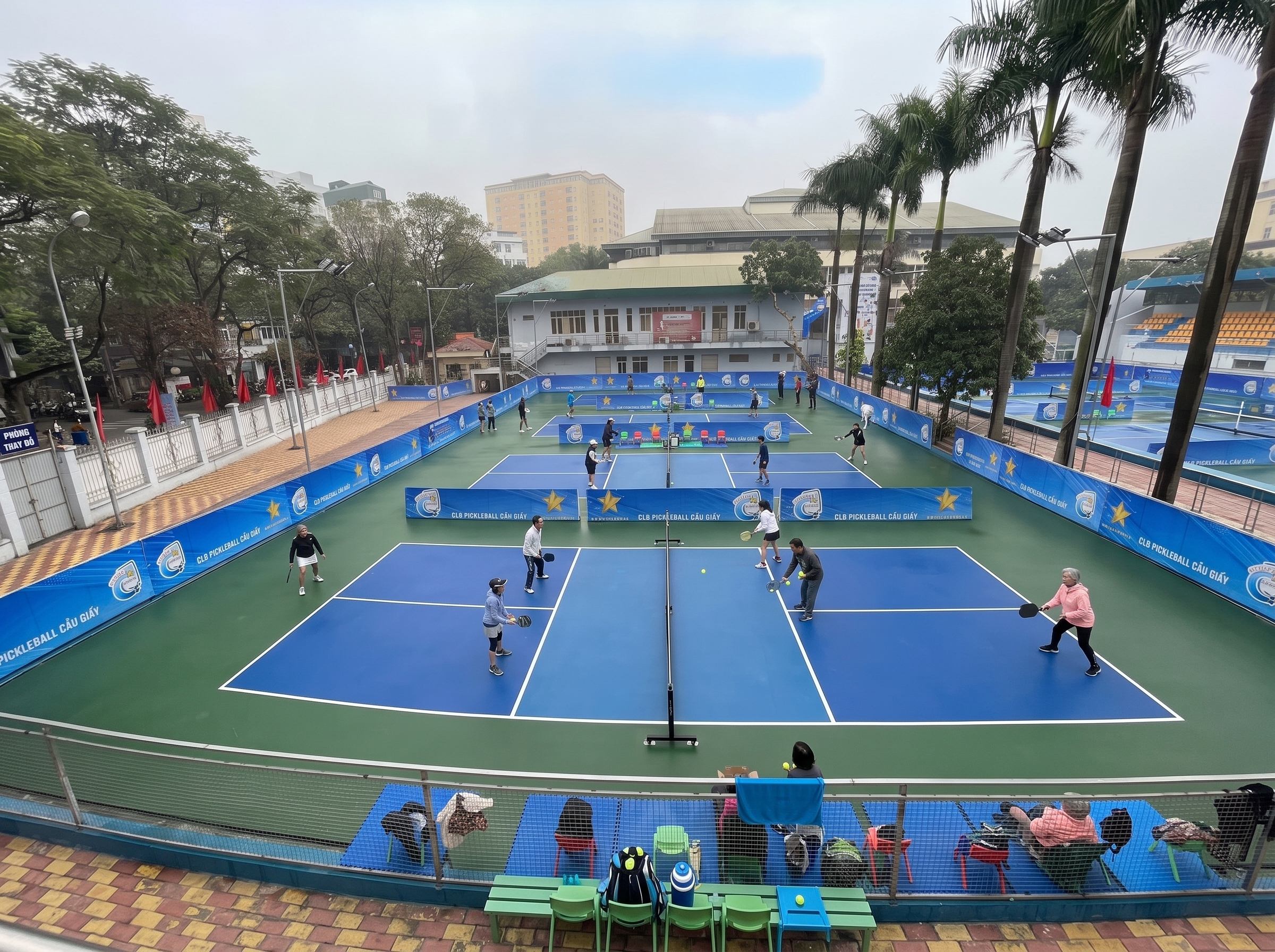 Mô hình cụm nhiều sân pickleball