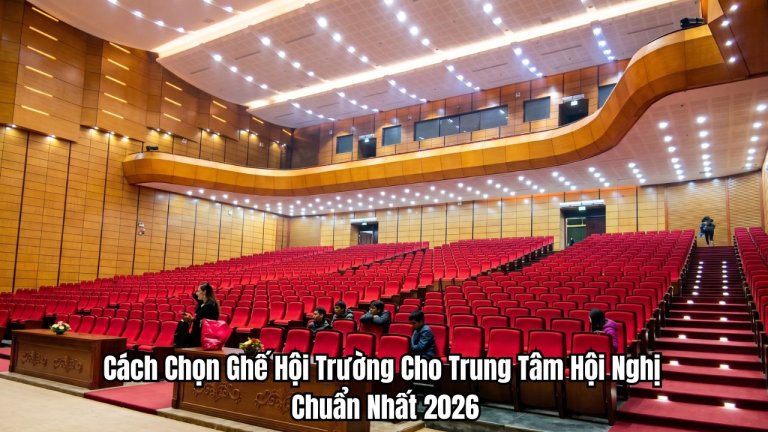 Lựa chọn ghế hội trường cho trung tâm hội nghị