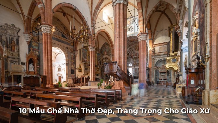 Ghế nhà thờ đẹp cho giáo xứ