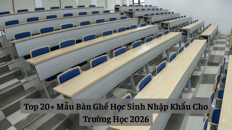 Bàn ghế học sinh nhập khẩu cho trường học