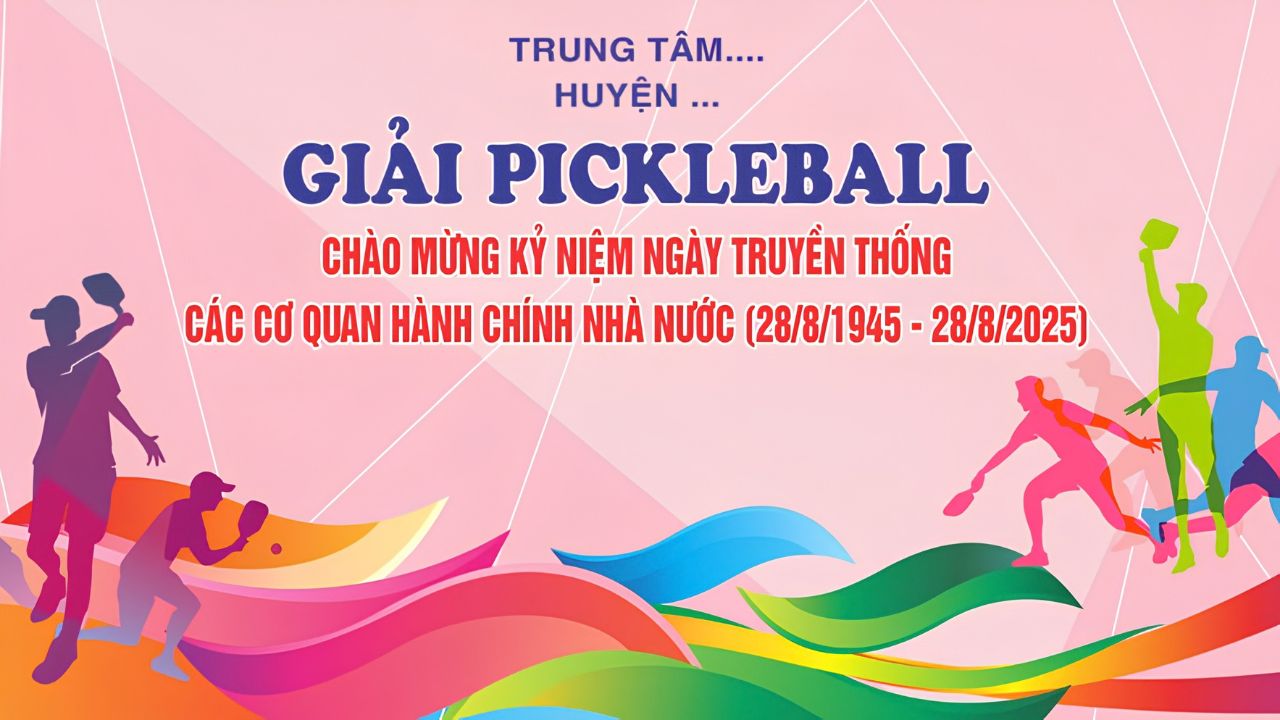 Tổng Hợp 15+ Mẫu Banner Giải Đấu Pickleball Đẹp Và Ấn Tượng 3 banner giai dau pickleball 3